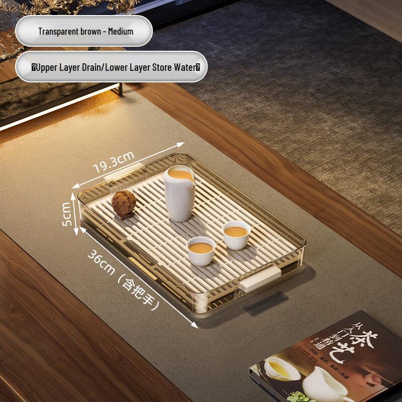 Household Dual-Layer Draining Tea Tray Medium
Household Dual-Layer Draining Tea Tray Medium