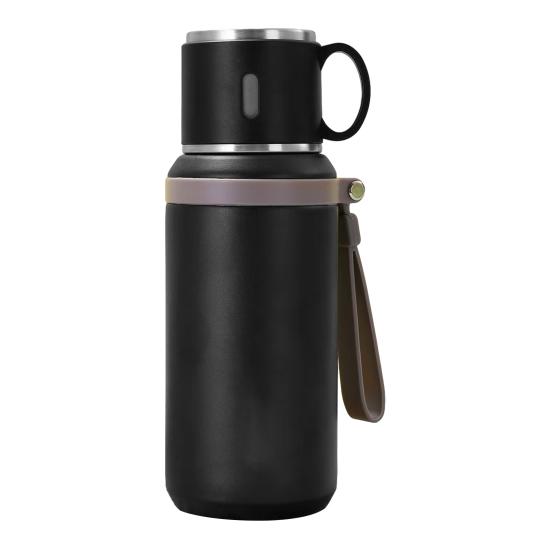 Cup 316 Stainless Steel Vacuum Insulated Bottle with Leakproof Lid And Portable Handle 2-in-1 Drinking Cup Wide Mouth for Hot Cold Drinks 600ML чорний
Cup 316 Stainless Steel Vacuum Insulated Bottle with Leakproof Lid And Portable Handle 2-in-1 Drinking Cup Wide Mouth for Hot Cold Drinks 600ML чорний