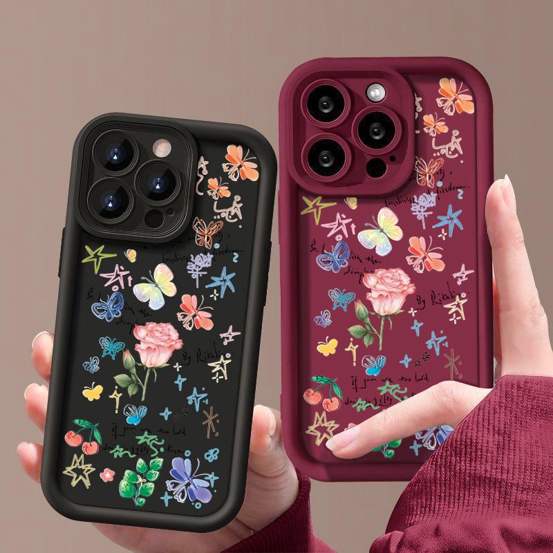Милый чехол с изображением цветка и бабочки из мягкого ТПУ для iPhone 16 Pro Max 15 14 13 12 11 Pro XR XS, матовый противоударный защитный бампер для объектива iPhone 15 чёрный
Милый чехол с изображением цветка и бабочки из мягкого ТПУ для iPhone 16 Pro Max 15 14 13 12 11 Pro XR XS, матовый противоударный защитный бампер для объектива iPhone 15 чёрный