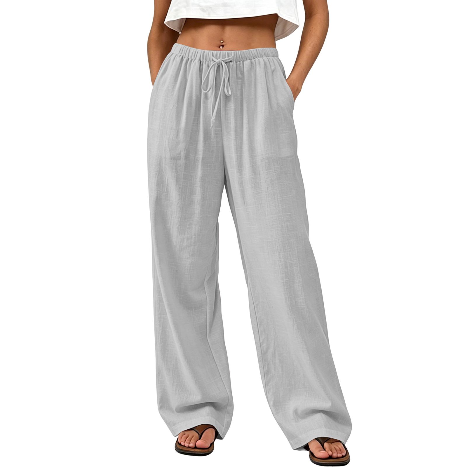Women Summer Loose Straight Leg Drawstring Waist Long Pants Lightweight Casual Wide Leg Trousers for Daily Wear M
Women Summer Loose Straight Leg Drawstring Waist Long Pants Lightweight Casual Wide Leg Trousers for Daily Wear M