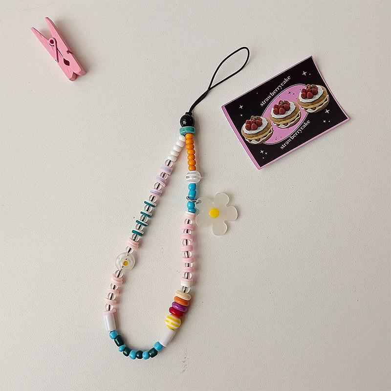 Colorful Flower Beaded Mobile Phone Charm Strap Chain Lanyard Women Girl Jewelry Phone Holder Beads Pendant 14.5cm
Colorful Flower Beaded Mobile Phone Charm Strap Chain Lanyard Women Girl Jewelry Phone Holder Beads Pendant 14.5cm