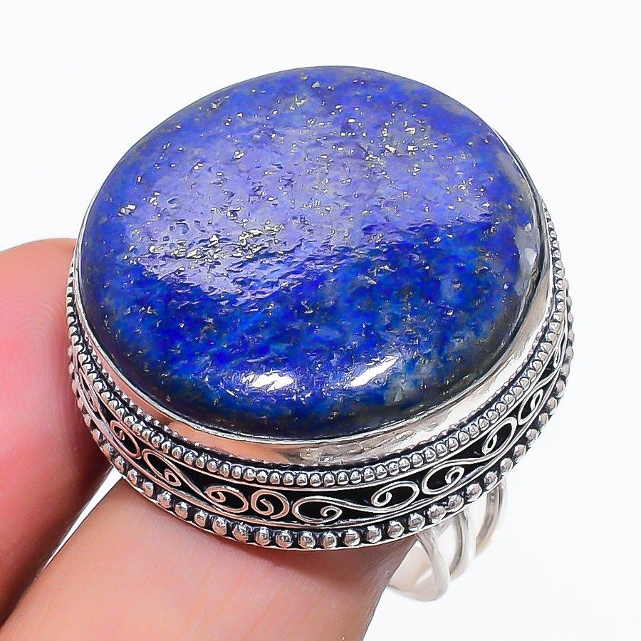 Натуральный Лазурит Драгоценный Камень 925 Стерлинговое Серебро Ювелирное Кольцо Размер 10 t4O66
Натуральный Лазурит Драгоценный Камень 925 Стерлинговое Серебро Ювелирное Кольцо Размер 10 t4O66