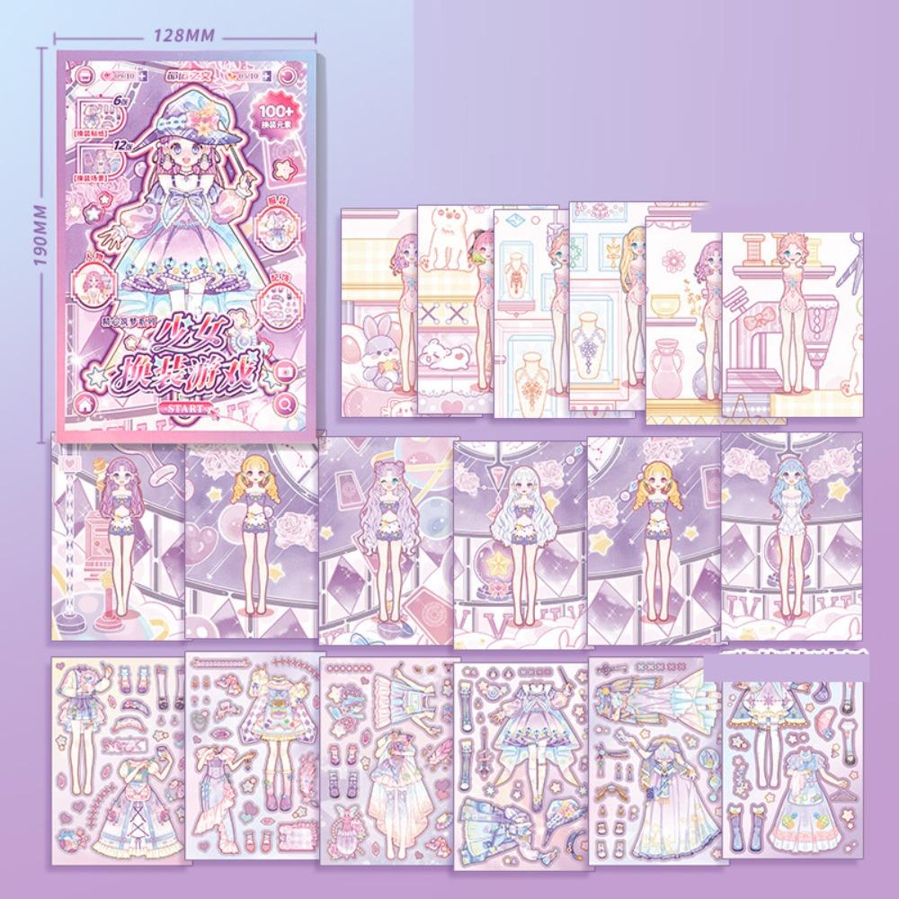 Cartoon Dress Up Sticker DIY Scrapbook Sticker Fashion Decorative Stickers фіолетовий
Cartoon Dress Up Sticker DIY Scrapbook Sticker Fashion Decorative Stickers фіолетовий