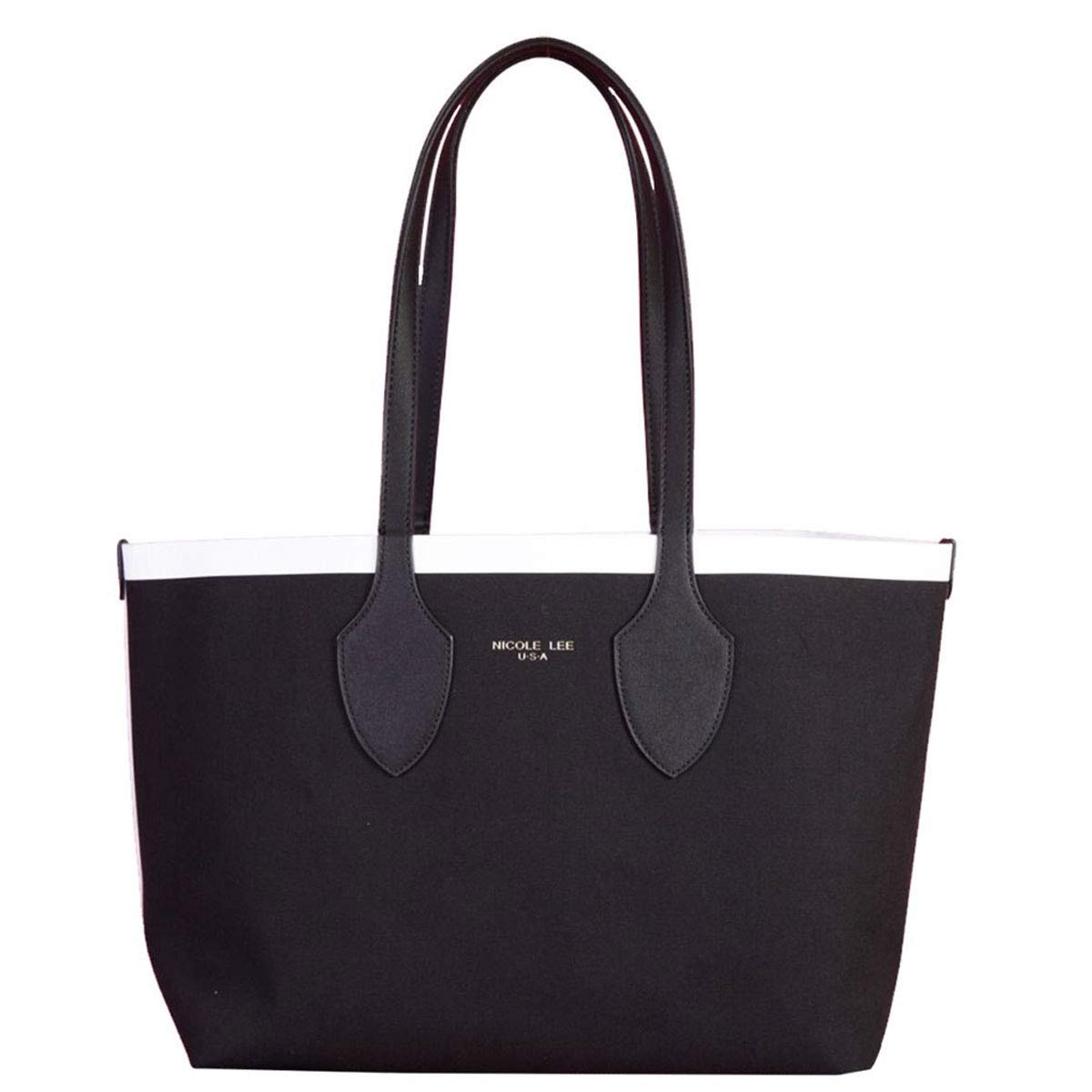 NICOLE LEE CAN15157 Classic Bicolor Reversible Canvas Tote Bag Shoulder Bag Cotton Vegan Bag A4 Large Nicole Lee Women s (Black) чорний
NICOLE LEE CAN15157 Classic Bicolor Reversible Canvas Tote Bag Shoulder Bag Cotton Vegan Bag A4 Large Nicole Lee Women s (Black) чорний
