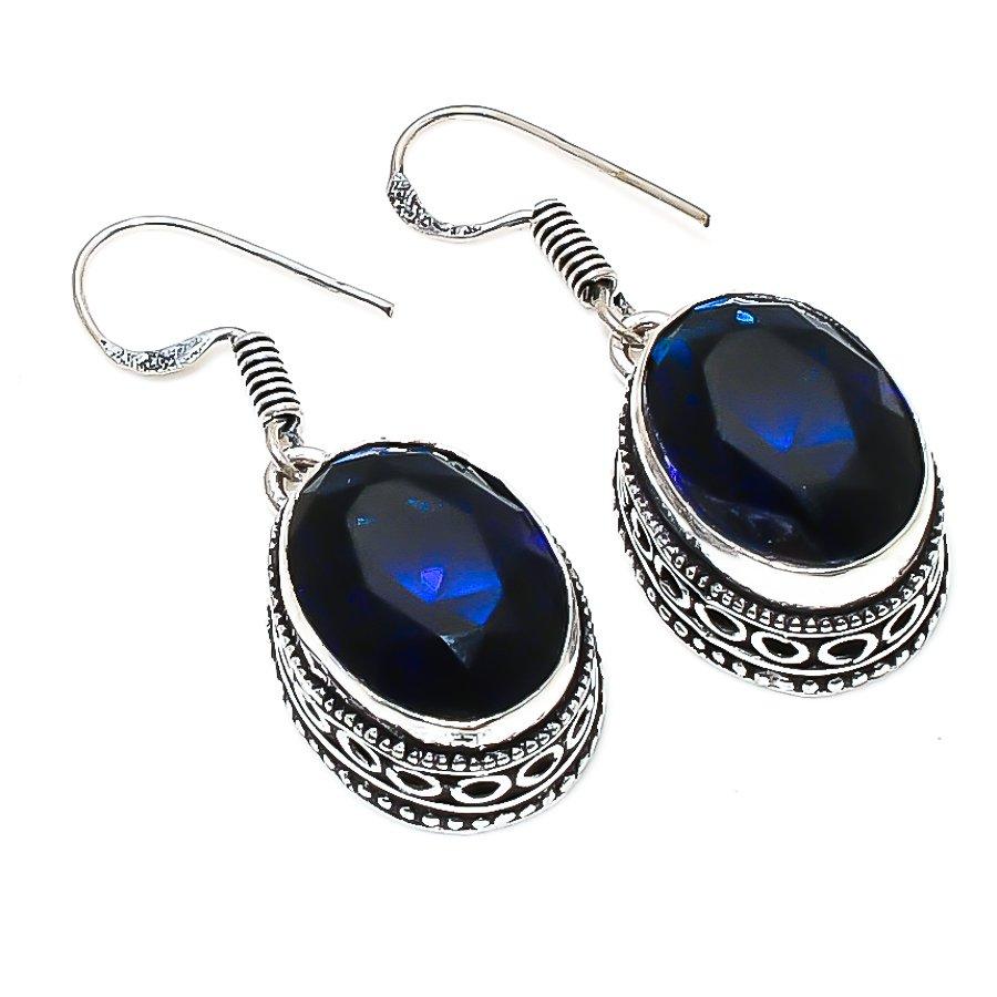 Vintage Blue Topaz Gemstone Handmade Ethnic Jewelry Earring 1.46 SR-5883
Vintage Blue Topaz Gemstone Handmade Ethnic Jewelry Earring 1.46 SR-5883