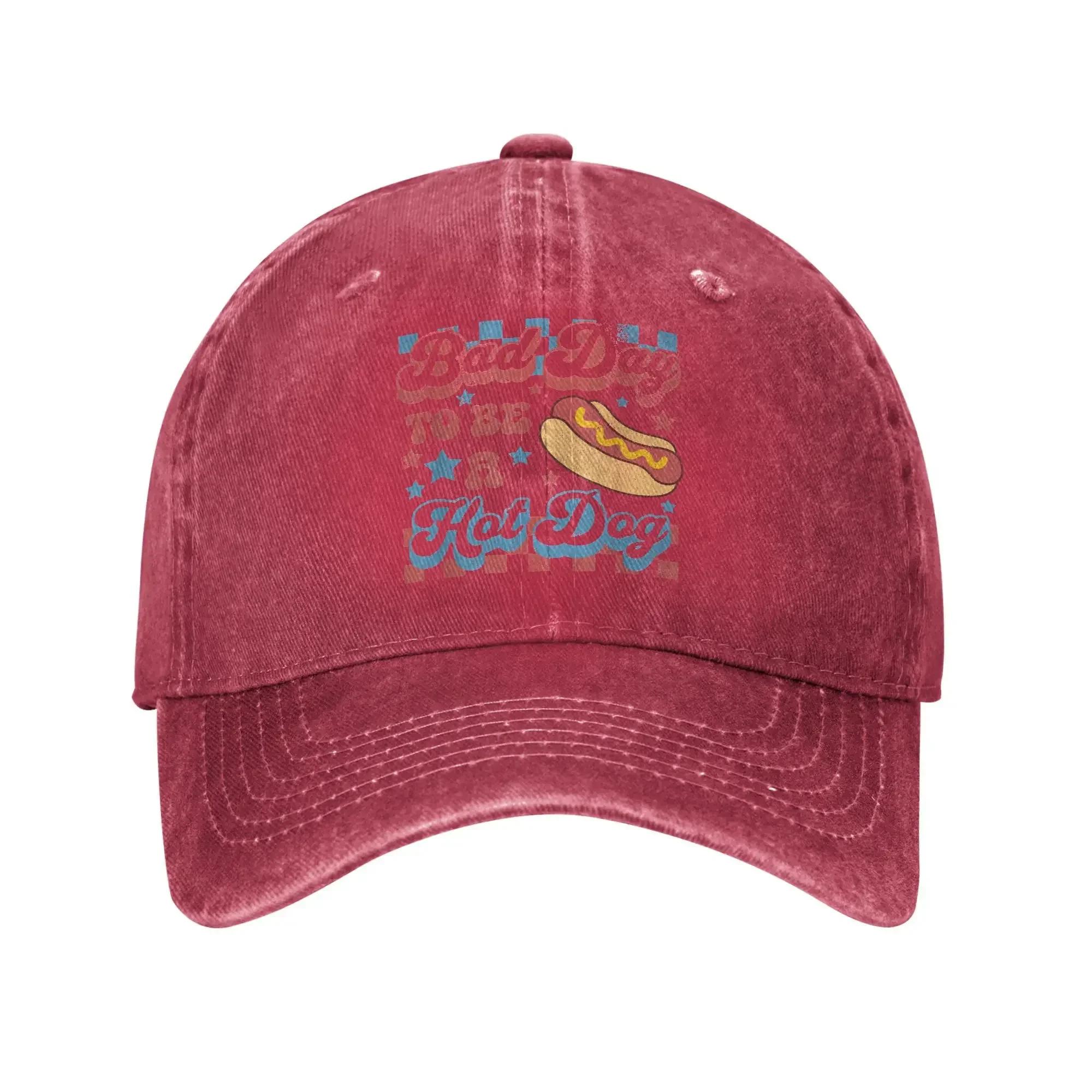 Summer Bad Day To Be A Hot Dog Funny BBQ Grilling th Of July Baseball Cap Sun Wholesale Washed Hats Unisex Gym Baseball Caps One Size
Summer Bad Day To Be A Hot Dog Funny BBQ Grilling th Of July Baseball Cap Sun Wholesale Washed Hats Unisex Gym Baseball Caps One Size