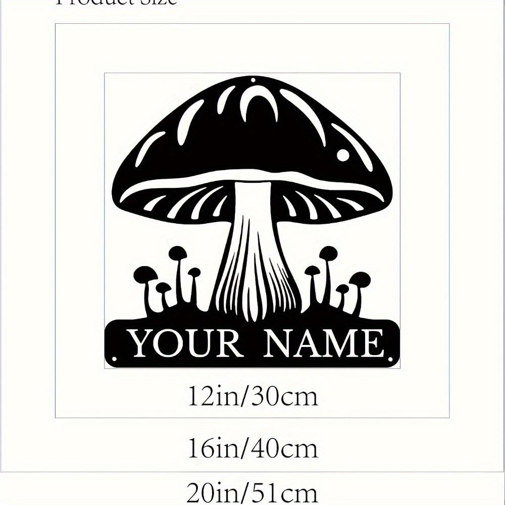 Metal Wall Art Mushroom Decor Personalized Monogram Porch Outdoor Hanging 30cm
Metal Wall Art Mushroom Decor Personalized Monogram Porch Outdoor Hanging 30cm