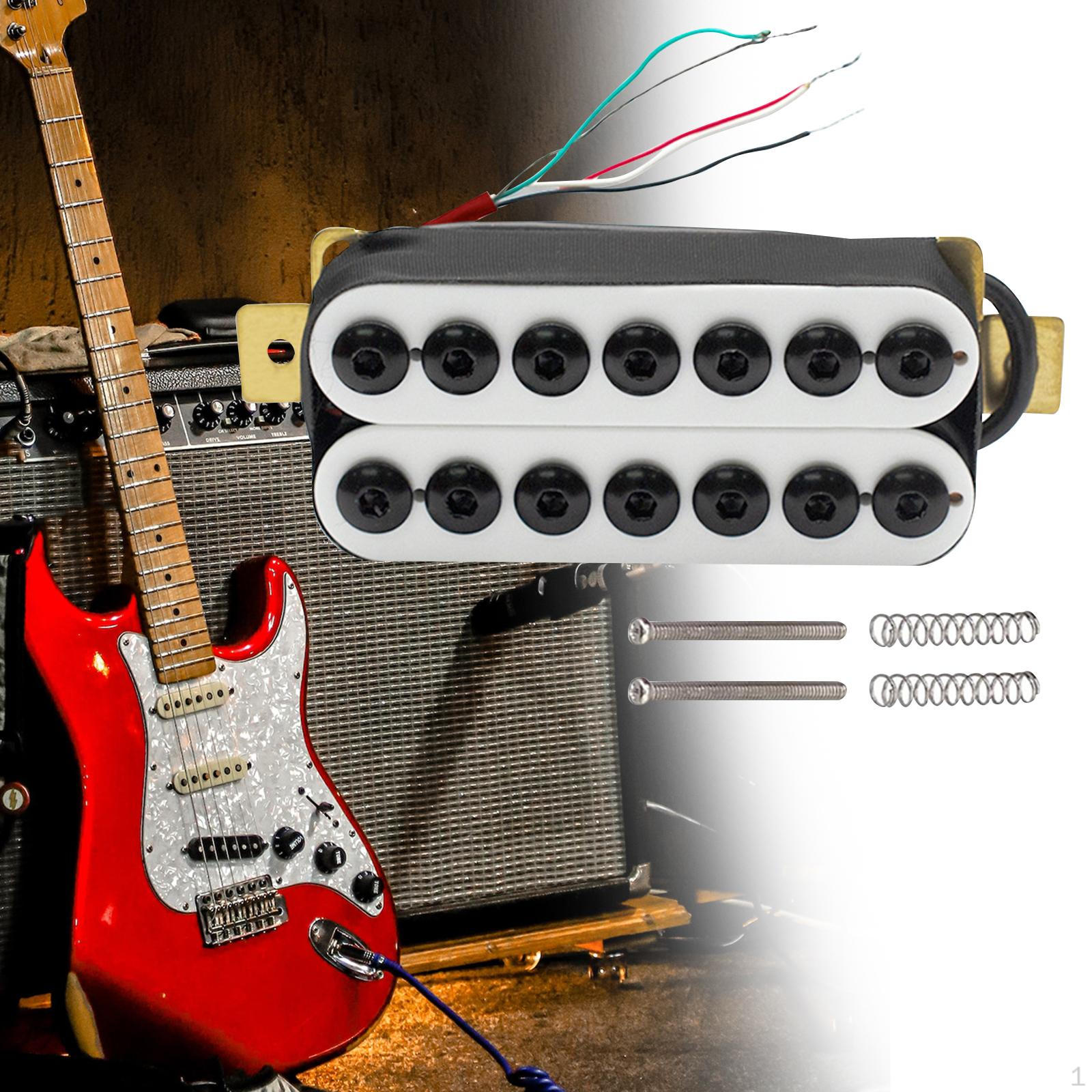 Набор звукоснимателей с двойной катушкой высокой мощности для деталей 7-струнной электрогитары Bridge White
Набор звукоснимателей с двойной катушкой высокой мощности для деталей 7-струнной электрогитары Bridge White