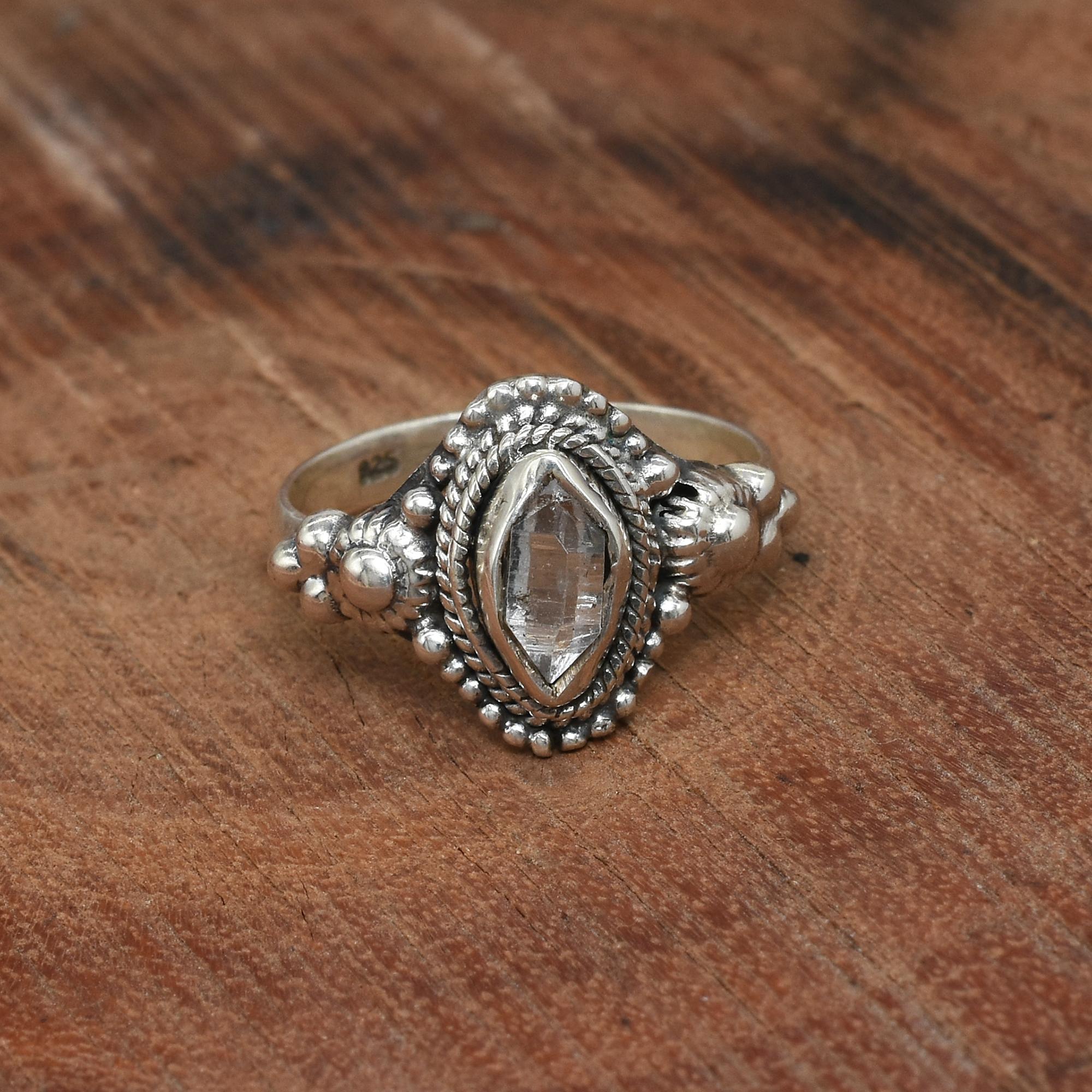 Herkimer Diamond Ring | 925 Sterling Silver Ring | Raw Herkimer Diamond Ring | Natural uncut crystal Ring | Engagement Ring | 7 US 7 US белый
Herkimer Diamond Ring | 925 Sterling Silver Ring | Raw Herkimer Diamond Ring | Natural uncut crystal Ring | Engagement Ring | 7 US 7 US белый