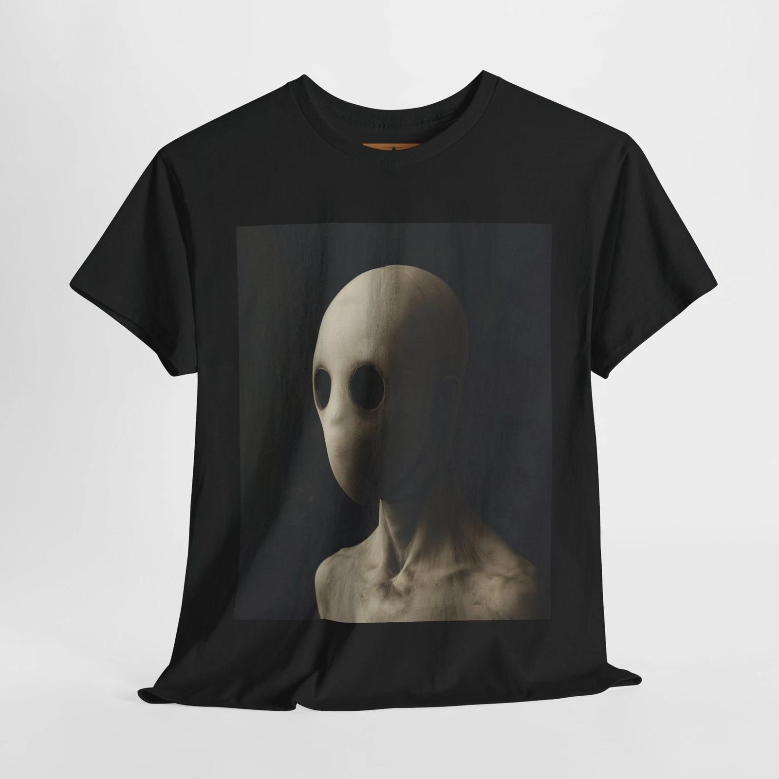 Unsettling Faceless Humanoid T-Shirt – Hollow Eyes and Wax-Like Skin Horror Art 4XL
Unsettling Faceless Humanoid T-Shirt – Hollow Eyes and Wax-Like Skin Horror Art 4XL