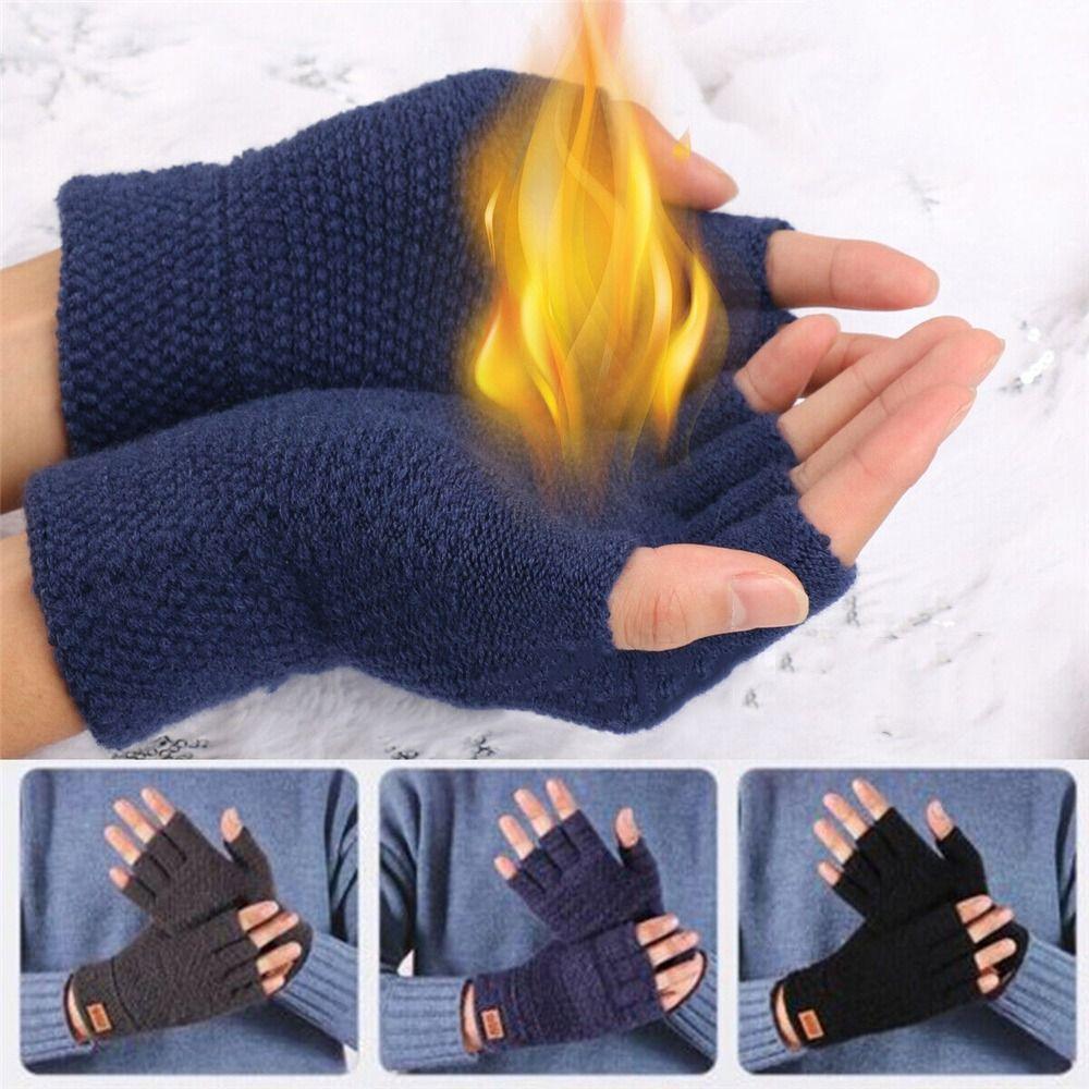 Office Elastic Thick Knitted Fingerless Gloves Half Finger Mittens Driving Gloves світло-сірого кольору
Office Elastic Thick Knitted Fingerless Gloves Half Finger Mittens Driving Gloves світло-сірого кольору