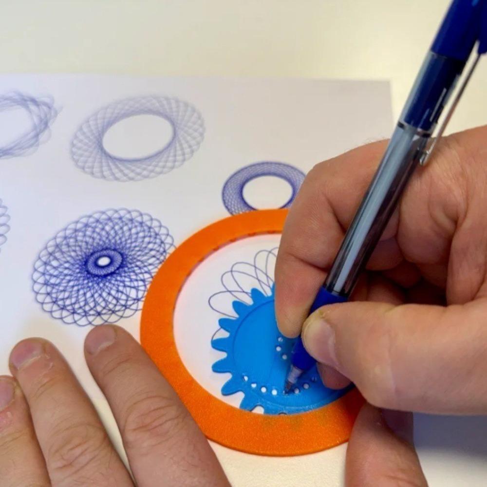 Interlocking Gears Wheels Painting Geometric Ruler DIY Drawing Art Toys Painting Template For Kids 1
Interlocking Gears Wheels Painting Geometric Ruler DIY Drawing Art Toys Painting Template For Kids 1