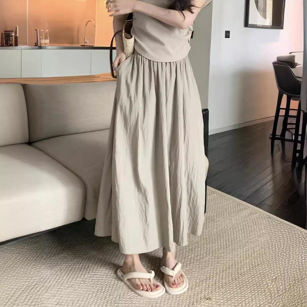 Плиссированная женская юбка миди А-силуэта, высокая талия, слим-эффект - Весна/Лето, корейский стиль, доступен большой размер. M серый/кремовый
Плиссированная женская юбка миди А-силуэта, высокая талия, слим-эффект - Весна/Лето, корейский стиль, доступен большой размер. M серый/кремовый