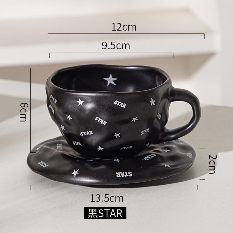 European Ceramic Coffee Cup And Saucer Set, Medieval Hand-Squeezed Ceramic Cup, Restaurant Home Afternoon Tea Cup, Breakfast Cup, Water Cup 201-300ml
European Ceramic Coffee Cup And Saucer Set, Medieval Hand-Squeezed Ceramic Cup, Restaurant Home Afternoon Tea Cup, Breakfast Cup, Water Cup 201-300ml