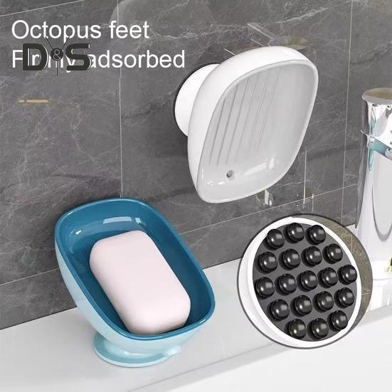 Suction Cup Soap Dish with Drain Hole Self-Draining Multipurpose Bathroom Soap Organizer Kitchen Sponge Holder синій
Suction Cup Soap Dish with Drain Hole Self-Draining Multipurpose Bathroom Soap Organizer Kitchen Sponge Holder синій