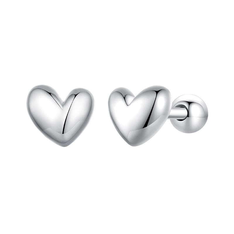 BAMOER 925 Silver Mini Heart Stud Earrings Platinum Plated Simple Glossy Earrings for Women Sweet Fine Jewelry Gift срібний
BAMOER 925 Silver Mini Heart Stud Earrings Platinum Plated Simple Glossy Earrings for Women Sweet Fine Jewelry Gift срібний