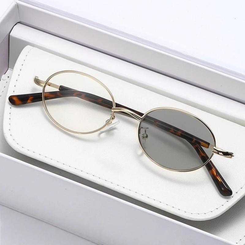 Retro Oval Frame Photochromic Myopia Glasses Men s and Women s Fashion Metal Frame HD Anti-blue Light Myopia Glasses To -3.5-4.0 0 золотой
Retro Oval Frame Photochromic Myopia Glasses Men s and Women s Fashion Metal Frame HD Anti-blue Light Myopia Glasses To -3.5-4.0 0 золотой