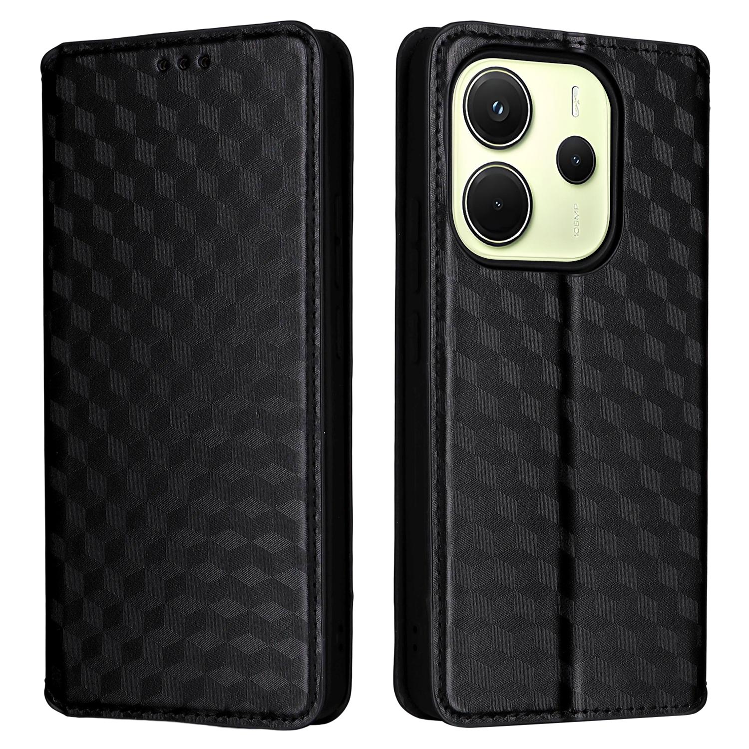 Для Xiaomi Redmi Note 14 4G (163,25x76,55x8,16 мм) Чохол-гаманець, ромб, друкований шкіряний чохол для телефону Black
Для Xiaomi Redmi Note 14 4G (163,25x76,55x8,16 мм) Чохол-гаманець, ромб, друкований шкіряний чохол для телефону Black