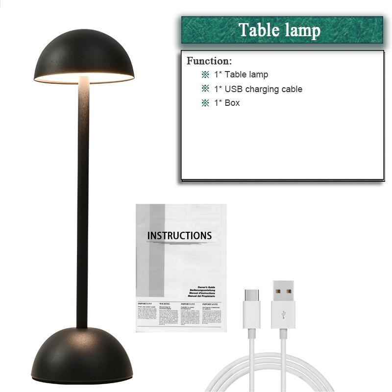 LED Reading Table Lamp Portable Rechargeable Battery Wireless Desk Night Light for Bedside Bedroom Mushroom Decoration
LED Reading Table Lamp Portable Rechargeable Battery Wireless Desk Night Light for Bedside Bedroom Mushroom Decoration