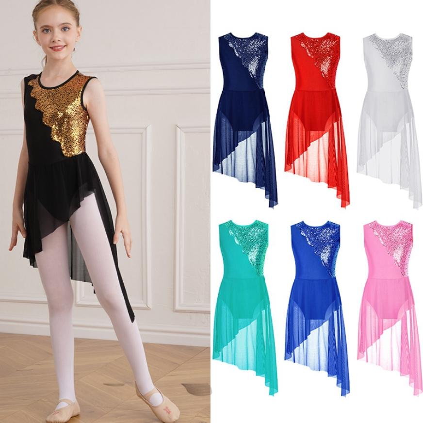 Figure Skating Costume Gymnastics with Tulle Skirts Ballerina Costume Kids Sequined Ballet Dance Dress Sleeveless Dancewear
Figure Skating Costume Gymnastics with Tulle Skirts Ballerina Costume Kids Sequined Ballet Dance Dress Sleeveless Dancewear