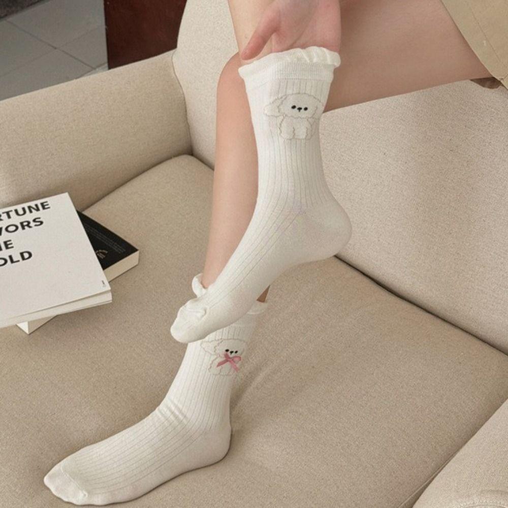 4Pairs Kawaii Sweet Tube Socks Cartoon Dog Mid-calf Socks Women Fashion Bowknot Ruffle Socks Girl
4Pairs Kawaii Sweet Tube Socks Cartoon Dog Mid-calf Socks Women Fashion Bowknot Ruffle Socks Girl
