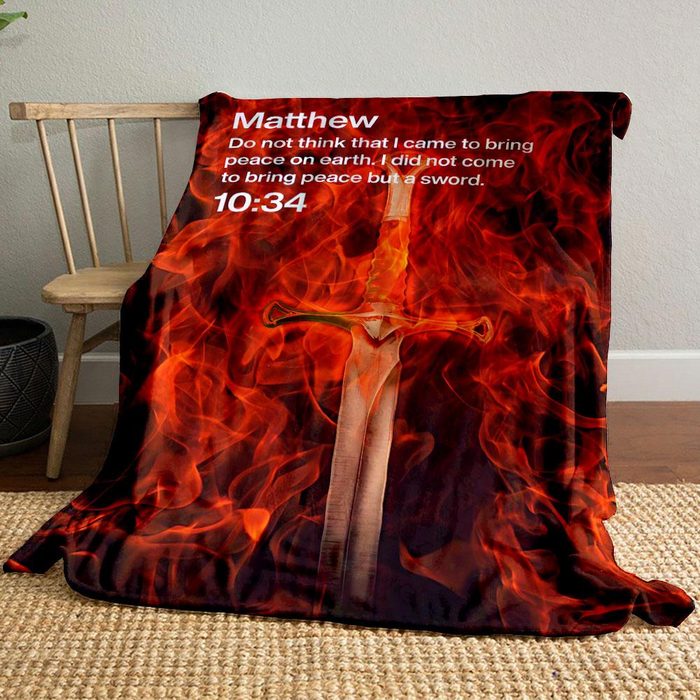 Fiery Sword Bible Verse Blanket Printed Blanket for Living Room Bed Couch lunch break Soft Cozy Blanket for Friend s festival Gift 80cm x 120cm
Fiery Sword Bible Verse Blanket Printed Blanket for Living Room Bed Couch lunch break Soft Cozy Blanket for Friend s festival Gift 80cm x 120cm