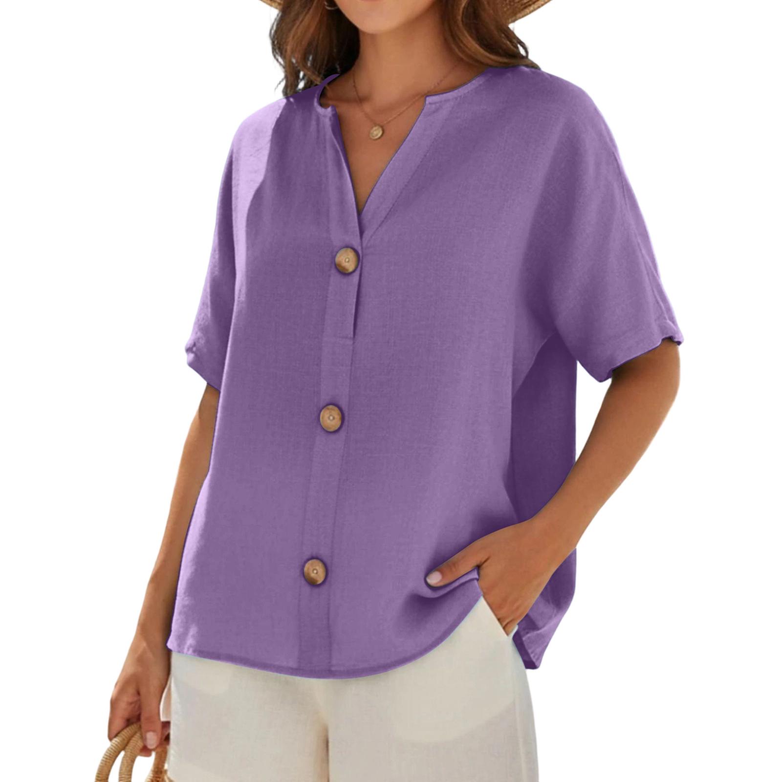 Linen Tops for Women UK Casual Button Down Linen Shirt Women Loose Fit Ladies Linen Tops for Daily Wear Womens Linen Tops S
Linen Tops for Women UK Casual Button Down Linen Shirt Women Loose Fit Ladies Linen Tops for Daily Wear Womens Linen Tops S