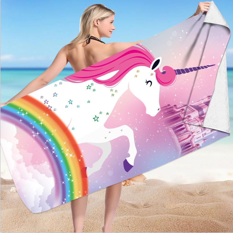 Cute Cartoon Unicorn Beach Towel, Quick Dry Fantasy Bath Towel with Flowers Rainbow Star, Super Soft Oversized Girls Pink Towels W30*H60(CM)
Cute Cartoon Unicorn Beach Towel, Quick Dry Fantasy Bath Towel with Flowers Rainbow Star, Super Soft Oversized Girls Pink Towels W30*H60(CM)