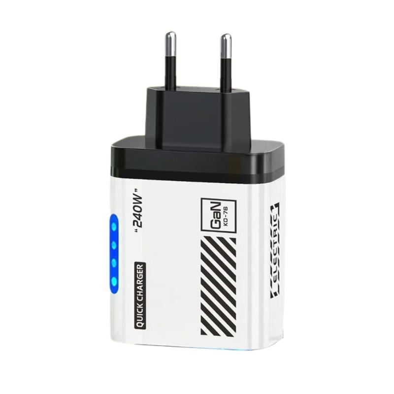 MultiPort USB C Chargers 240W Type c Quick Charging Station Silicone Shell For Laptop Phone Tablet Simultaneous Charging білий
MultiPort USB C Chargers 240W Type c Quick Charging Station Silicone Shell For Laptop Phone Tablet Simultaneous Charging білий