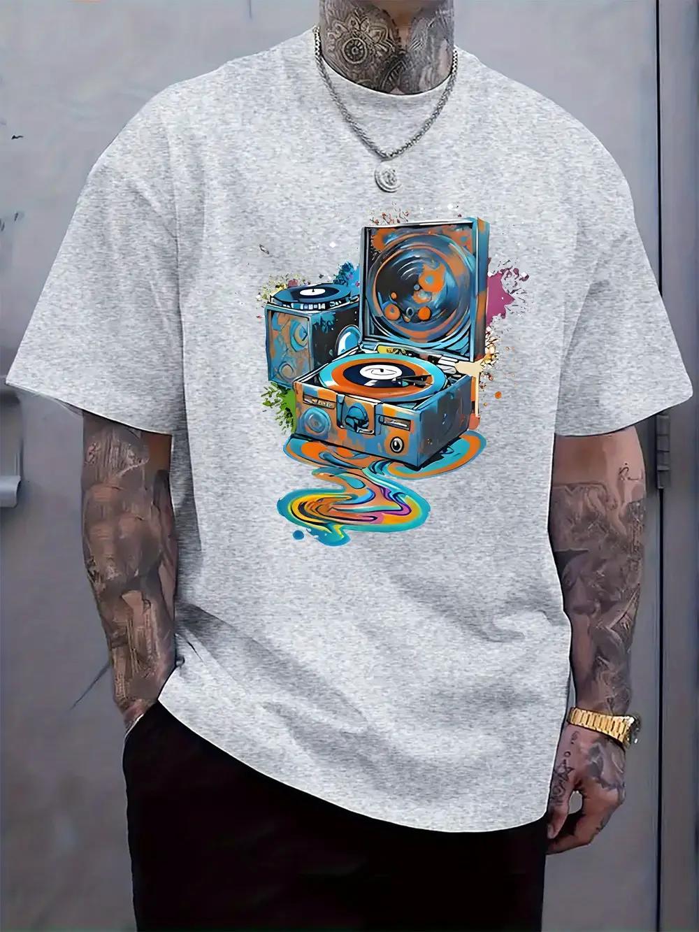 Retro Vinyl Record Player Graphic T-shirt - Colorful Splatter Paint Style S
Retro Vinyl Record Player Graphic T-shirt - Colorful Splatter Paint Style S