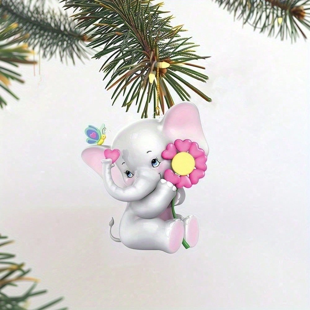 1 Cute Flat Elephant Pendant–Grey Elephant, Curved Trunk, Dual-Use for Daily & Festival, Gift for Girls, Nursery, Parties & Home United States
1 Cute Flat Elephant Pendant–Grey Elephant, Curved Trunk, Dual-Use for Daily & Festival, Gift for Girls, Nursery, Parties & Home United States