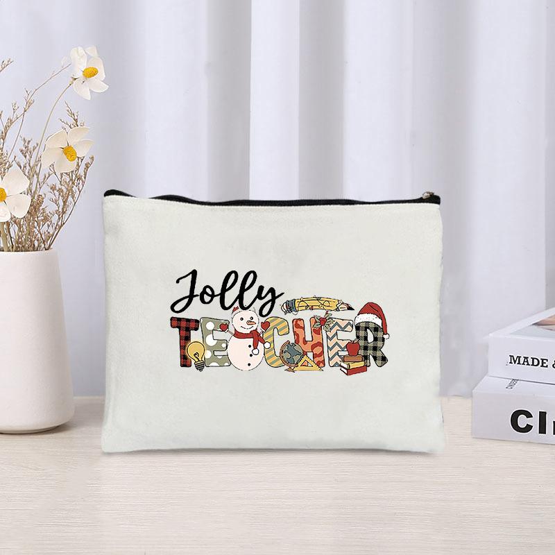 Teacher Nice Canvas Cosmetic Bag Organizer Travel Perfume Lipstick Pouch New Sundries Storage Zipper Pencil Case Christmas Gifts
Teacher Nice Canvas Cosmetic Bag Organizer Travel Perfume Lipstick Pouch New Sundries Storage Zipper Pencil Case Christmas Gifts