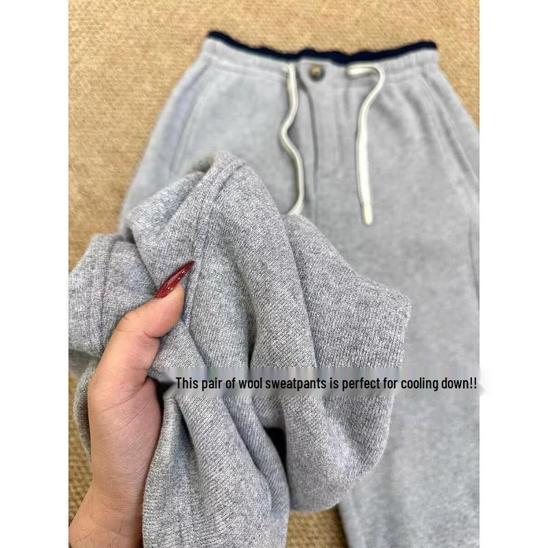 Women s Curved Leg Grey Wool Sweatpants - Winter Fleece-Lined, Thick, Warm, Slimming, Versatile Casual Wear Small серый
Women s Curved Leg Grey Wool Sweatpants - Winter Fleece-Lined, Thick, Warm, Slimming, Versatile Casual Wear Small серый