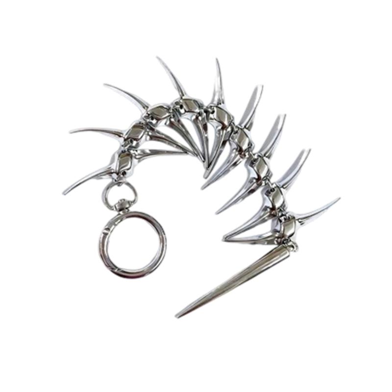 Punk Styles Thorn Keychain With Fishbone Designs For Jeans Belt Accessory And Bag Charm 1
Punk Styles Thorn Keychain With Fishbone Designs For Jeans Belt Accessory And Bag Charm 1