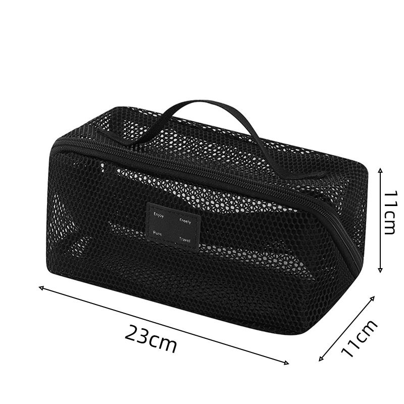 Mesh Clear Cosmetic Bags Small Large Black Makeup Bag Portable Travel Toiletry Organizer Case Handheld Lipstick Storage Pouch 23x11x11cm чорний
Mesh Clear Cosmetic Bags Small Large Black Makeup Bag Portable Travel Toiletry Organizer Case Handheld Lipstick Storage Pouch 23x11x11cm чорний