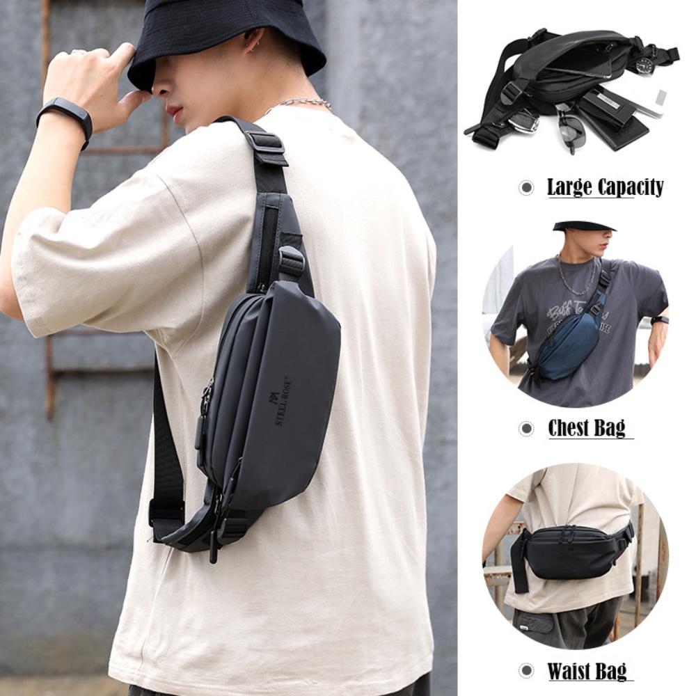 Solid Color Chest Bag Large Capacity Crossbody Bag High Quality Cashier Bag for Men сірий
Solid Color Chest Bag Large Capacity Crossbody Bag High Quality Cashier Bag for Men сірий