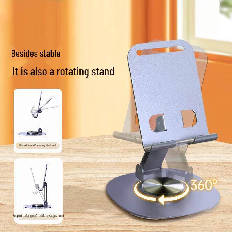 All-Metal Rotatable Phone & Tablet Desktop Stand for Live Streaming & Binge-Watching.
All-Metal Rotatable Phone & Tablet Desktop Stand for Live Streaming & Binge-Watching.