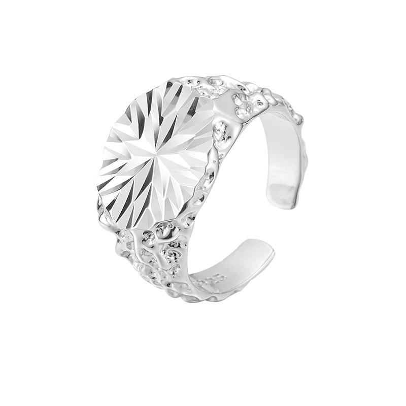 Женское кольцо из стерлингового серебра 925 пробы, широкое, открытое, на палец - Модный, трендовый и шикарный стиль Adjustable Open
Женское кольцо из стерлингового серебра 925 пробы, широкое, открытое, на палец - Модный, трендовый и шикарный стиль Adjustable Open