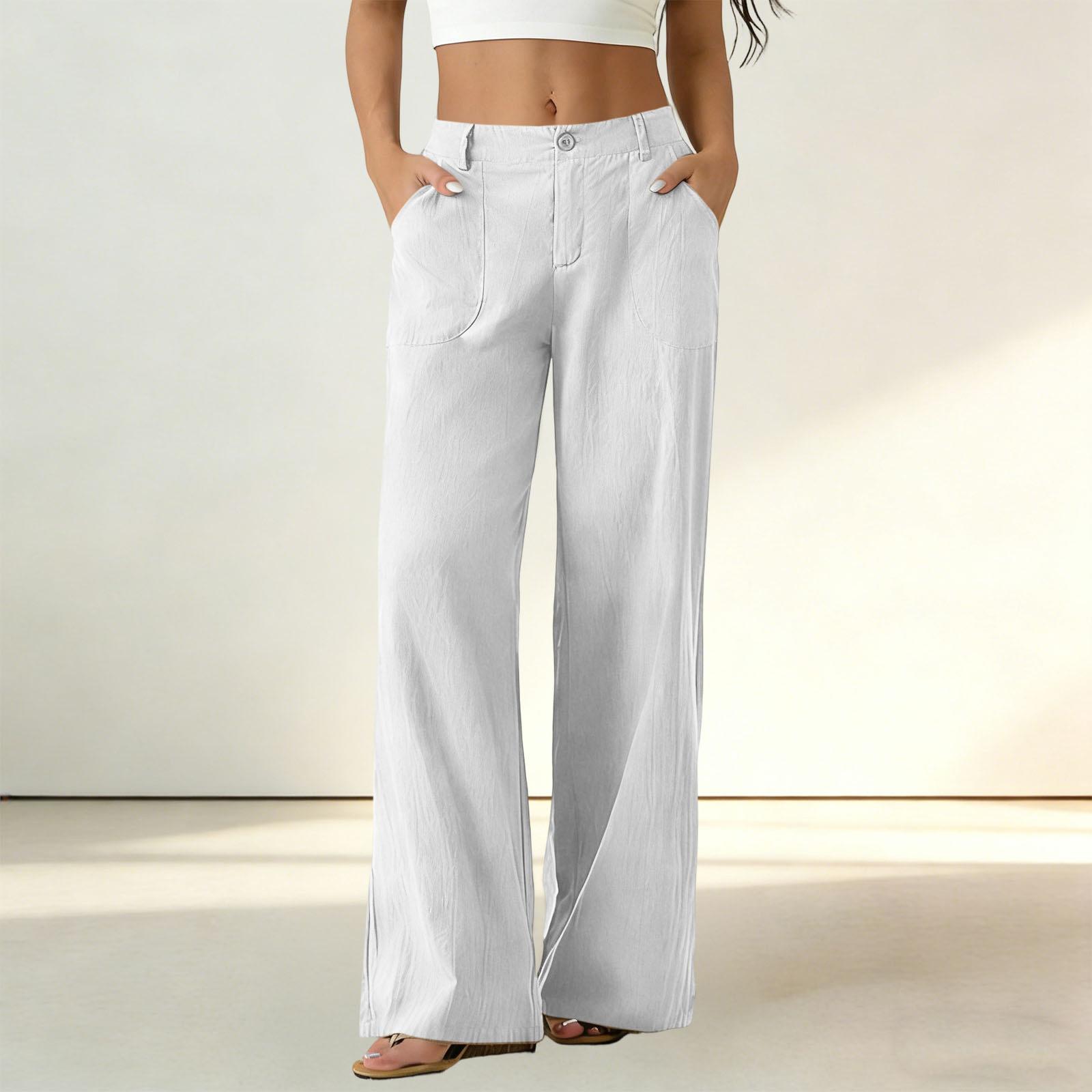 Women s Vintage Loose Fit Casual Straight Leg Pants High Waist Full Length Wide Leg Trousers Comfortable Everyday Wear L білий
Women s Vintage Loose Fit Casual Straight Leg Pants High Waist Full Length Wide Leg Trousers Comfortable Everyday Wear L білий