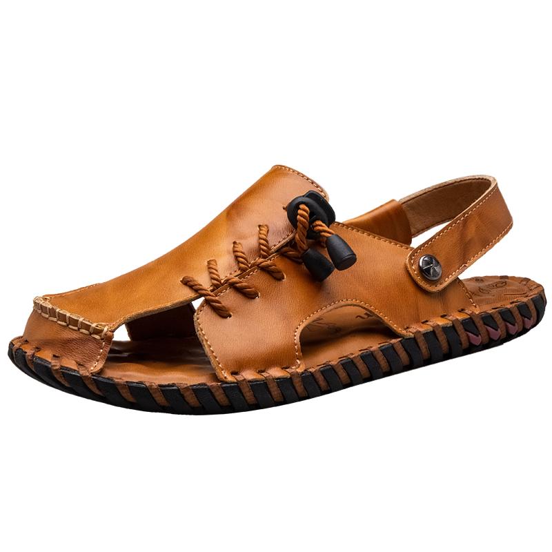 Fashion New Summer Leather Men s Sandals Outdoor Anti-Slip Hand-Sewn Rope Detail Beach Shoe Casual And Comfortable Dual-Purpose Slippers 48
Fashion New Summer Leather Men s Sandals Outdoor Anti-Slip Hand-Sewn Rope Detail Beach Shoe Casual And Comfortable Dual-Purpose Slippers 48