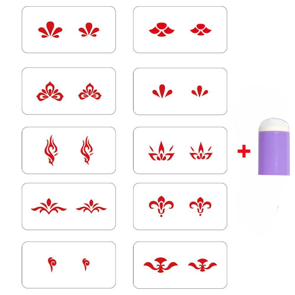No Repeat Face Makeup Template DIY Body Art Painting Stencil Women 10pcs A
No Repeat Face Makeup Template DIY Body Art Painting Stencil Women 10pcs A