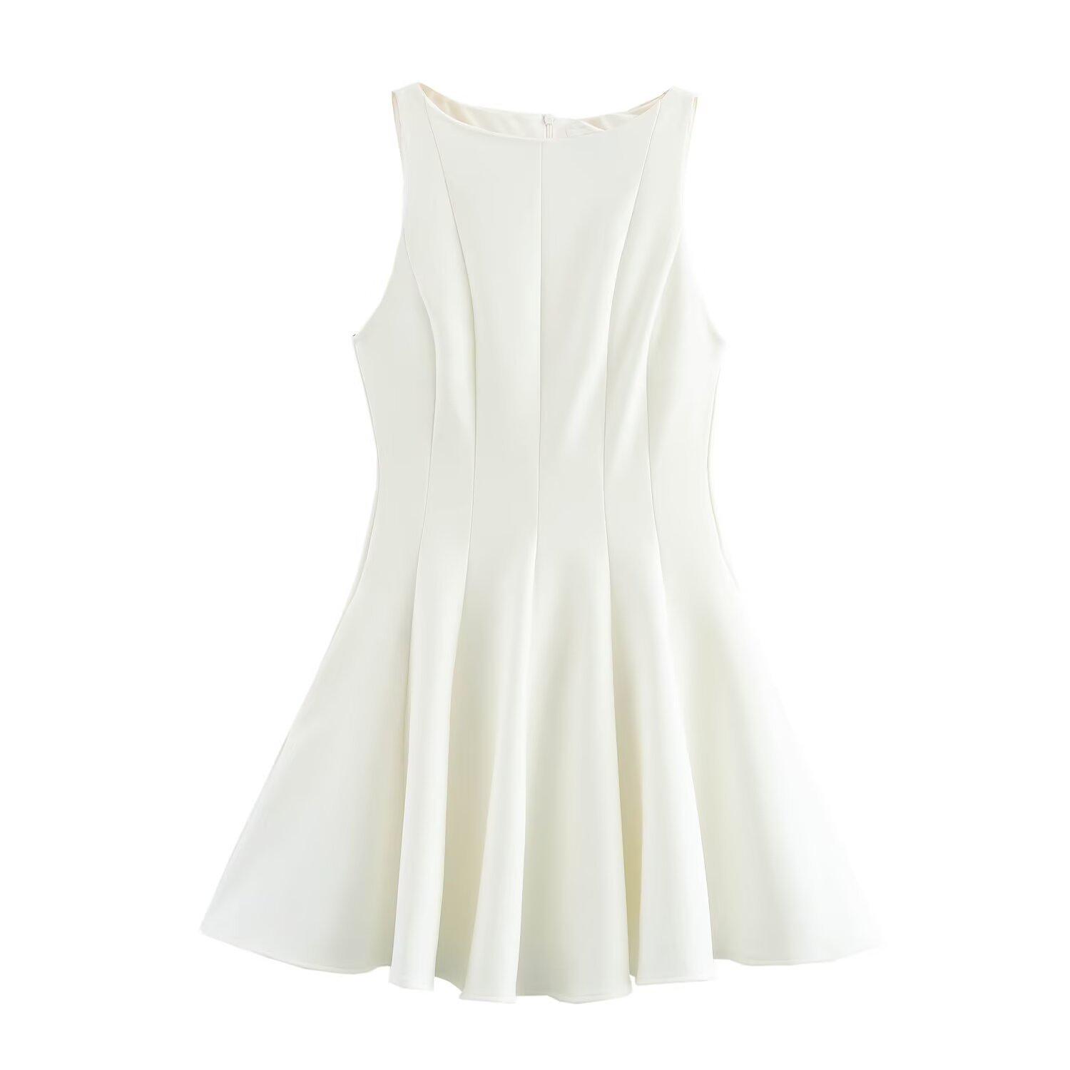 Весна 2025 Женское приталенное платье без рукавов с расклешенной юбкой S белый
Весна 2025 Женское приталенное платье без рукавов с расклешенной юбкой S белый