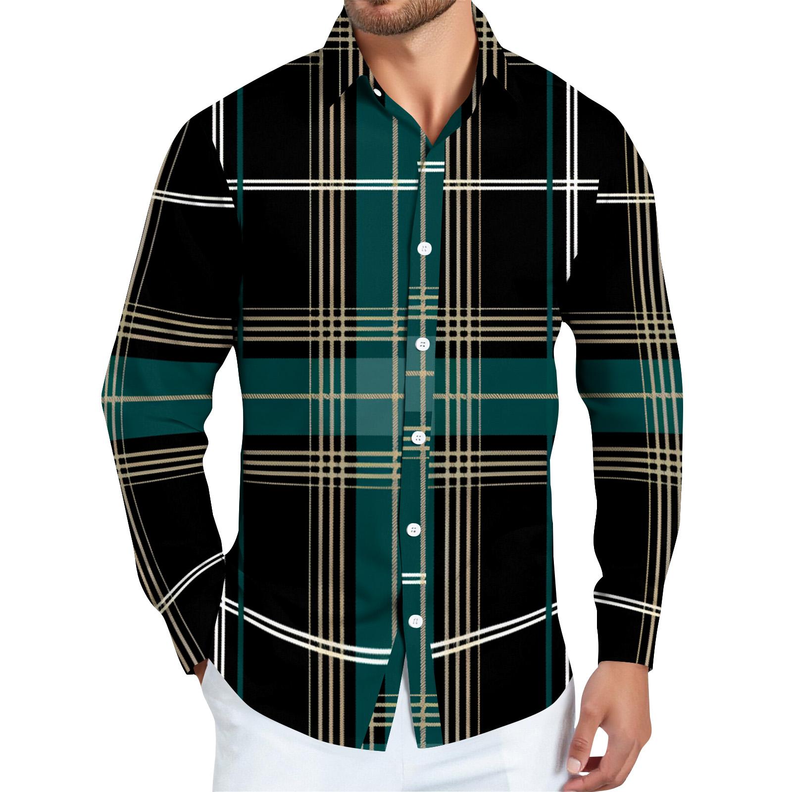 Men s striped print long sleeve button-up shirt M
Men s striped print long sleeve button-up shirt M