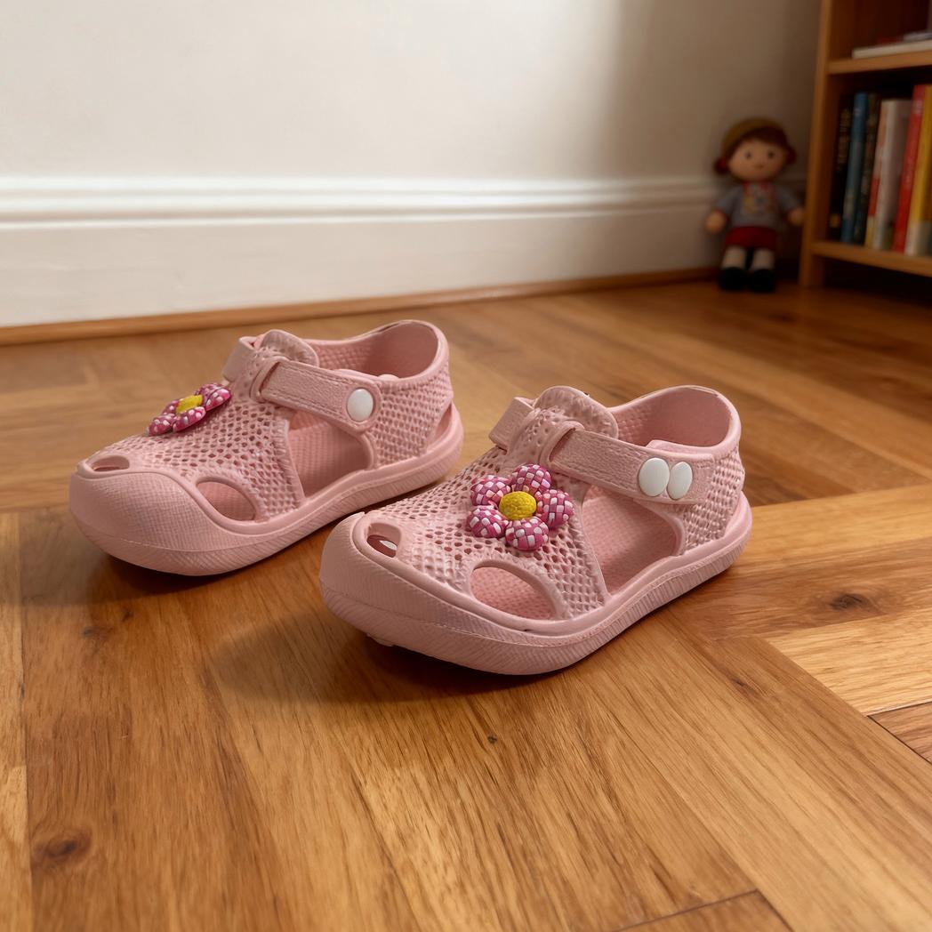 Girls Pink Sandals with Flower Decoration Hollow Out Closed Toe Toddler Shoes Summer Breathable Footwear 25
Girls Pink Sandals with Flower Decoration Hollow Out Closed Toe Toddler Shoes Summer Breathable Footwear 25