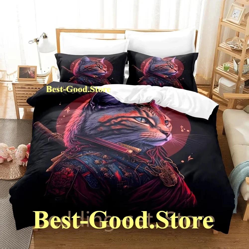 Comforter Cool Samurai Cat Bedding Set Single Twin Printed Bed Set With Bed Soft Single Double Queen King Size Comforter (quilt)-EU Single(135*200cm)3pcs
Comforter Cool Samurai Cat Bedding Set Single Twin Printed Bed Set With Bed Soft Single Double Queen King Size Comforter (quilt)-EU Single(135*200cm)3pcs