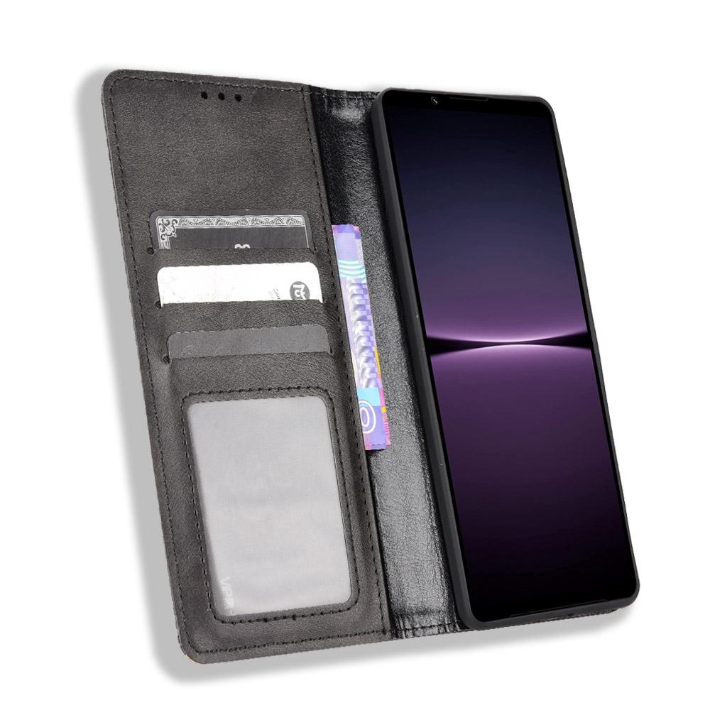 Retro Surface Auto-Absorbed Phone Cover for Sony Xperia 1 IV,Anti-scratch Wallet Stand Leather Shell Phone Accessory Black
Retro Surface Auto-Absorbed Phone Cover for Sony Xperia 1 IV,Anti-scratch Wallet Stand Leather Shell Phone Accessory Black