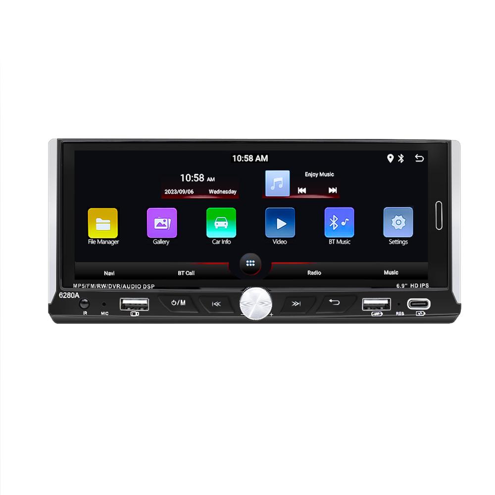 1 Din 6,9-дюймовый Android-автомагнитола Авторадио 2 + 64G HD 1080P Автомобильный MP5-плеер с Bluetooth WIFI GPS FM-радио Зеркало заднего вида Ссылка
1 Din 6,9-дюймовый Android-автомагнитола Авторадио 2 + 64G HD 1080P Автомобильный MP5-плеер с Bluetooth WIFI GPS FM-радио Зеркало заднего вида Ссылка