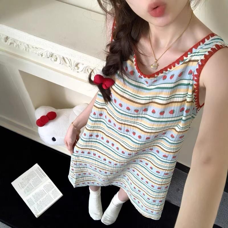 Cloud cotton pajamas women s summer thin cute sweet vest pajamas Korean version loungewear can be worn outside M
Cloud cotton pajamas women s summer thin cute sweet vest pajamas Korean version loungewear can be worn outside M