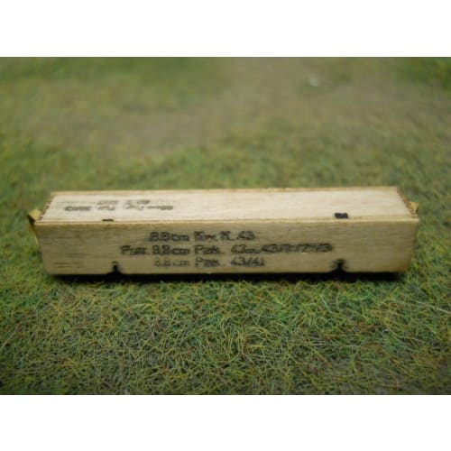 Cobaanii Mokei Kobo 1/35 Scale Frontline Series WWII German 71 Caliber 88mm Cannon Shell Wooden Box (Set of 2) Assembly Kit FS-006
Cobaanii Mokei Kobo 1/35 Scale Frontline Series WWII German 71 Caliber 88mm Cannon Shell Wooden Box (Set of 2) Assembly Kit FS-006