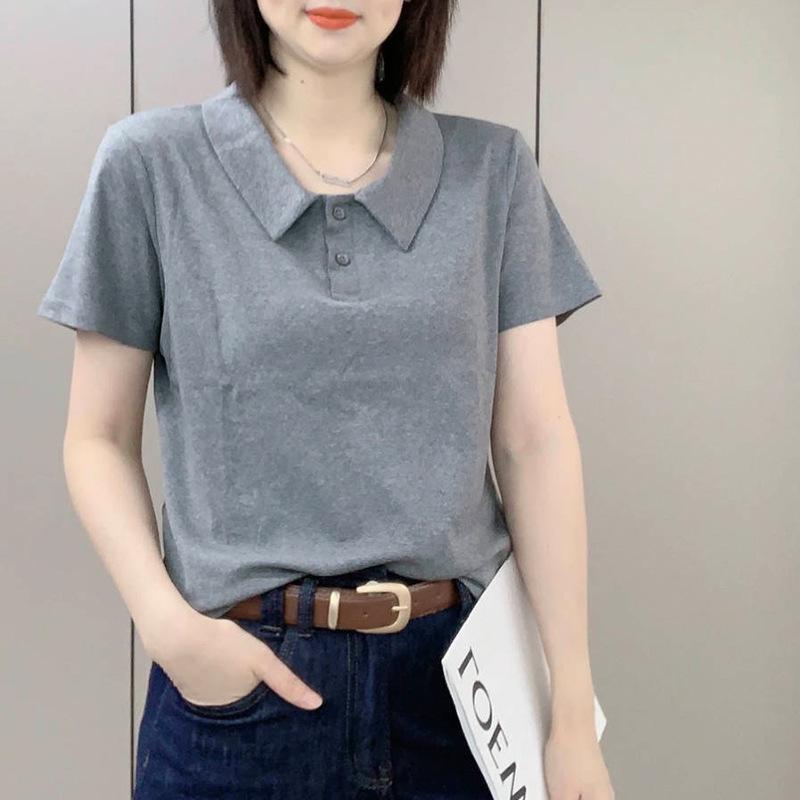 2024 Women s Summer Polo Collar Casual Korean Style Slimming Short-Sleeve Top 4XL (130-140 kg)
2024 Women s Summer Polo Collar Casual Korean Style Slimming Short-Sleeve Top 4XL (130-140 kg)